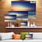 Designart - Beautiful Sunrise over Blue Sea - Seashore Canvas Art Print